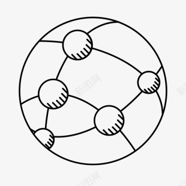 分子连接图标图标