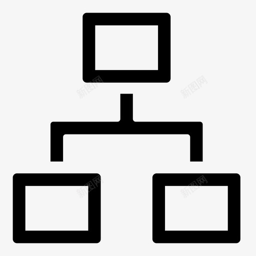 工作流程图家族树链接图标svg_新图网 https://ixintu.com 家族树 工作流程图 树状图 系谱 链接