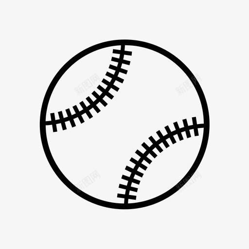 棒球打球垒球图标svg_新图网 https://ixintu.com 垒球 打球 棒球 运动