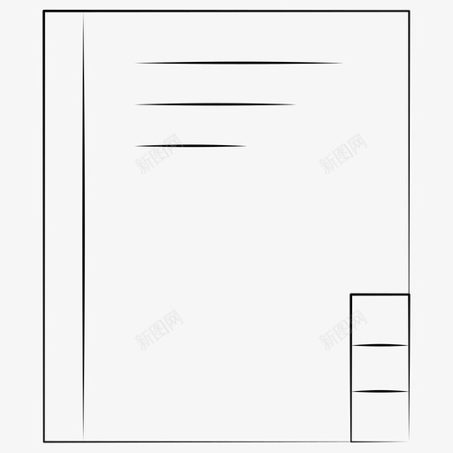 目录笔记本手绘商务管理图标svg_新图网 https://ixintu.com 手绘商务管理 目录 笔记本