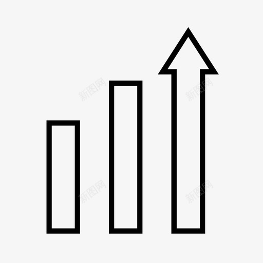 增长箭头图表增长图标svg_新图网 https://ixintu.com 上升 图表增长 增长 箭头 贸易和航运