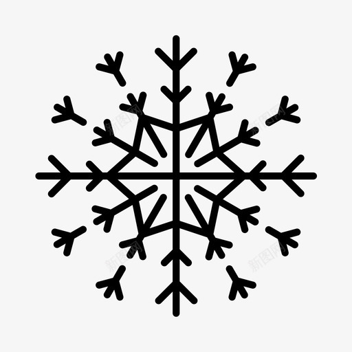 雪花高山圣诞节图标svg_新图网 https://ixintu.com 冬天 冰晶 圣诞节 雪花 高山