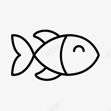 鱼动物水族馆图标图标
