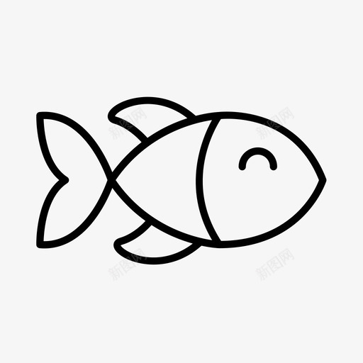 鱼动物水族馆图标svg_新图网 https://ixintu.com 动物 水族馆 水生 海洋 鱼
