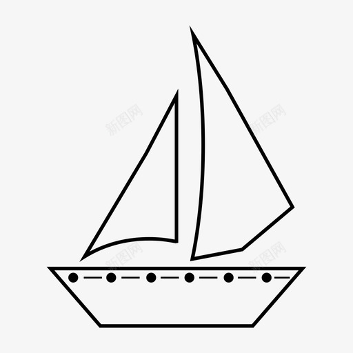 帆船海洋大海图标svg_新图网 https://ixintu.com 大海 帆船 旅行 海洋 船