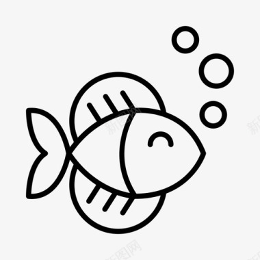 鱼动物水生动物图标图标