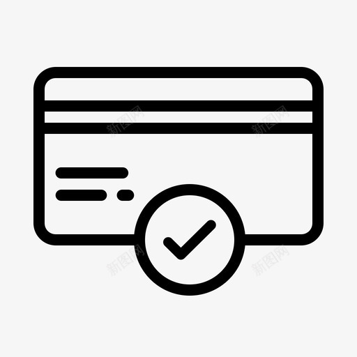 付款信用卡支票图标svg_新图网 https://ixintu.com 付款 信用卡 支票 真实 金融 银行和金融