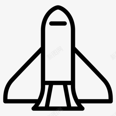 宇宙飞船航天飞机图标图标