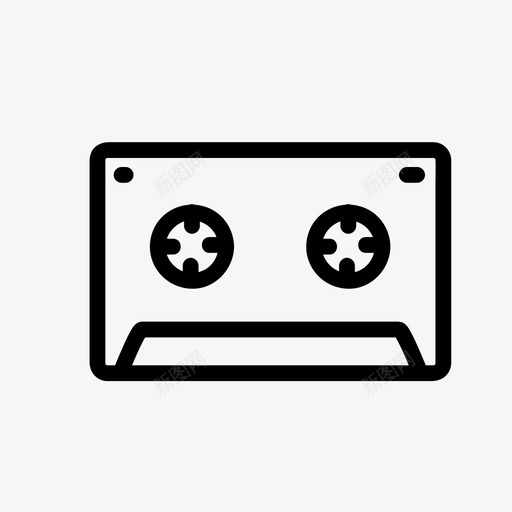 卡带dj音乐图标svg_新图网 https://ixintu.com dj 卡带 天才 音乐