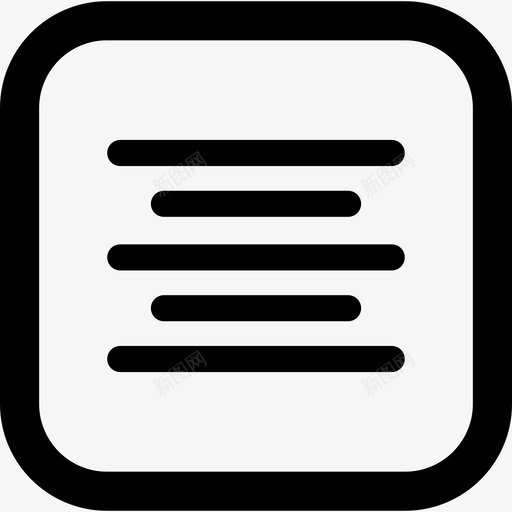 中心对齐按钮文本编辑线性图标svg_新图网 https://ixintu.com 中心对齐按钮 文本编辑 线性