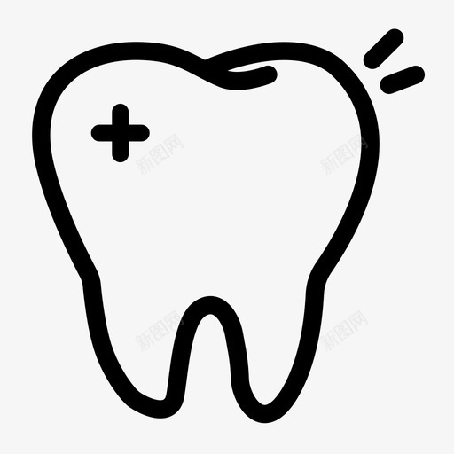 toothsvg_新图网 https://ixintu.com tooth 线性 扁平