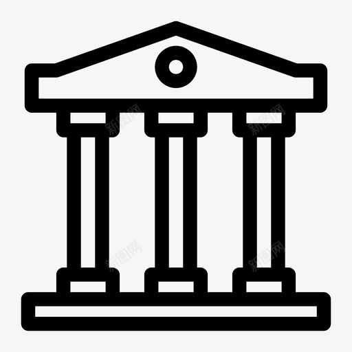 法院大楼家图标svg_新图网 https://ixintu.com 大楼 家 法院