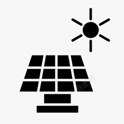 母婴日太阳能板能源光伏图标高清图片