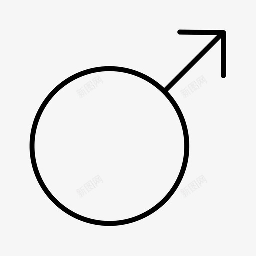 男性性别符号图标svg_新图网 https://ixintu.com 性别 所有尺寸的基本图标 男性 符号