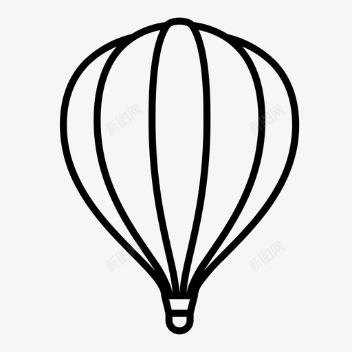 热气球逃离想象图标svg_新图网 https://ixintu.com 冒险 想象 旅行 热气球 逃离