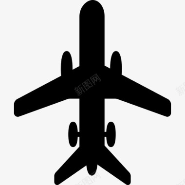 有轮子的飞机运输工具机队图标图标