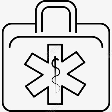 急救箱急救员图标图标