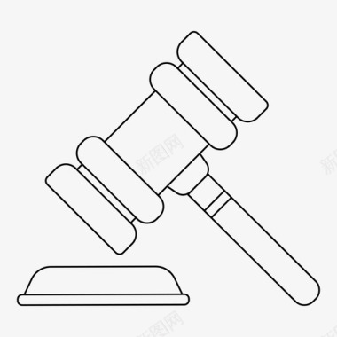 宫廷木槌锤子图标图标