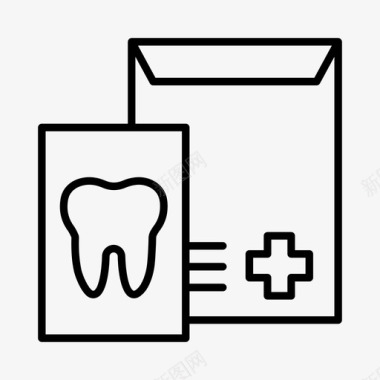 牙科护理牙医保健图标图标