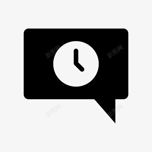 时钟聊天速度图标svg_新图网 https://ixintu.com 时钟 时钟2 时间 聊天 速度