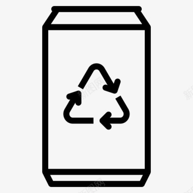 回收罐保护饮用图标图标
