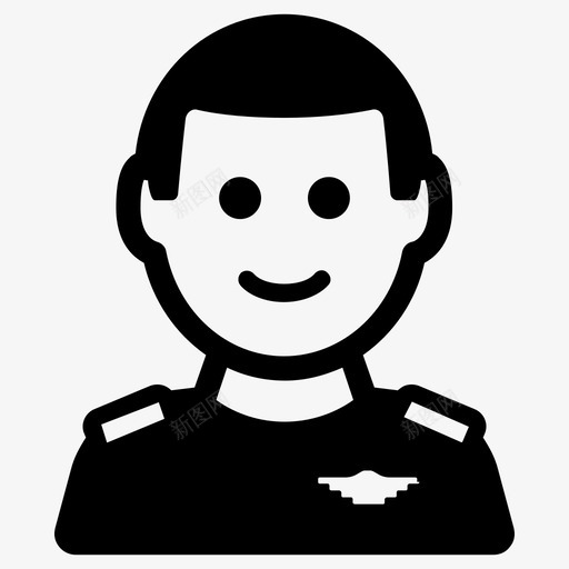 乘务员航空公司飞行员图标svg_新图网 https://ixintu.com 乘务员 航空公司 表情笑脸 飞行员