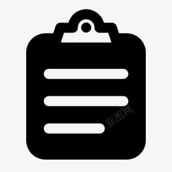 检查库存剪贴板文档检查图标高清图片