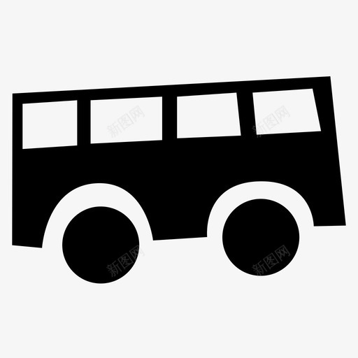 公共汽车手绘旅行图标svg_新图网 https://ixintu.com 交通 公共汽车 手绘 旅行