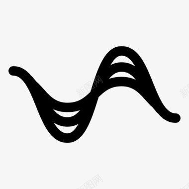 声波音频音频信号图标图标