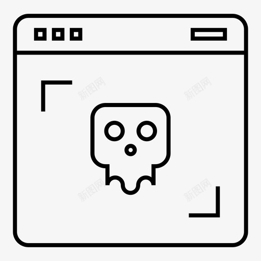 浏览器犯罪黑客图标svg_新图网 https://ixintu.com 浏览器 犯罪 笔记本电脑 网站 网络犯罪 黑客