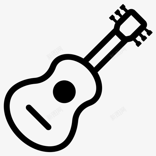 吉他原声吉他古典吉他图标svg_新图网 https://ixintu.com 乐器 原声吉他 古典吉他 吉他 音乐