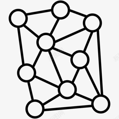 节点图形网络图标图标