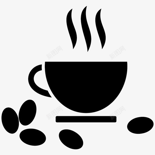 咖啡卡布奇诺咖啡豆图标svg_新图网 https://ixintu.com 卡布奇诺 咖啡 咖啡店 咖啡机 咖啡杯 咖啡豆