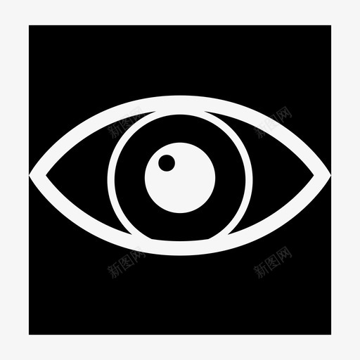 反向眼眼球聚焦图标svg_新图网 https://ixintu.com 反向眼 看见 眼球 眼睛 聚焦