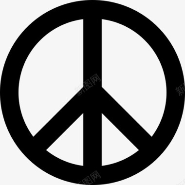 和平的象征形状和平和爱图标图标