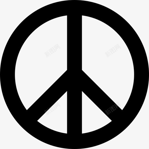 和平的象征形状和平和爱图标svg_新图网 https://ixintu.com 和平和爱 和平的象征 形状
