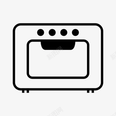 烤箱烹饪微波炉图标图标