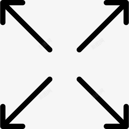 细展开箭头网页图标svg_新图网 https://ixintu.com 细展开箭头 网页设计