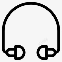 配件销售耳机耳塞听力图标高清图片