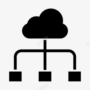 云数据库云计算云服务器图标图标