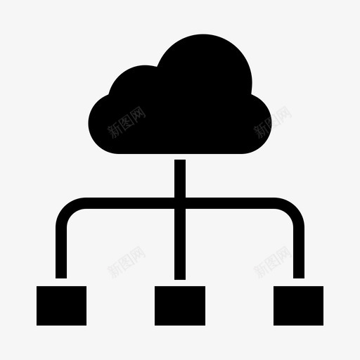 云数据库云计算云服务器图标svg_新图网 https://ixintu.com 云数据库 云服务器 云计算 服务器