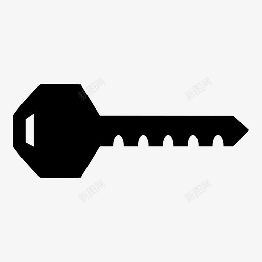 钥匙家用钥匙锁图标svg_新图网 https://ixintu.com 家用钥匙 开锁 标准 钥匙 锁