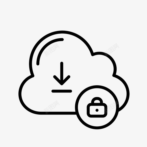 安全云数据gdpr安全图标svg_新图网 https://ixintu.com gdpr gdpr数据隐私安全 安全 安全下载云数据