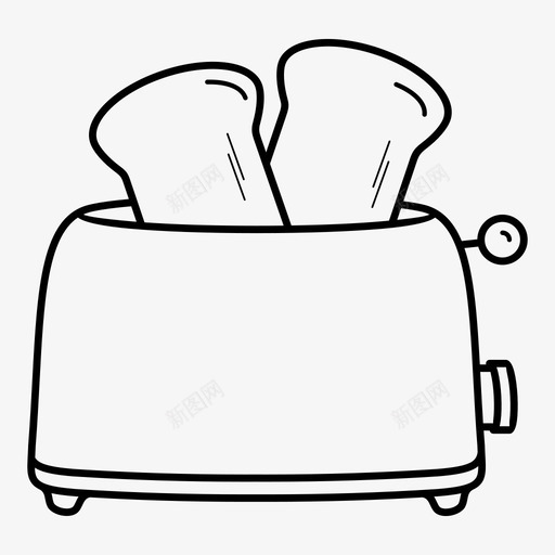烤面包机电器家用电器图标svg_新图网 https://ixintu.com 家用电器 烤面包机 电器