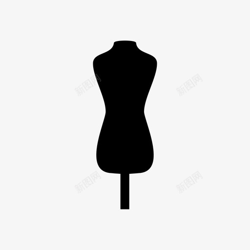 人体模型假人时装图标svg_新图网 https://ixintu.com 人体模型 假人 时装 时装设计 缝纫