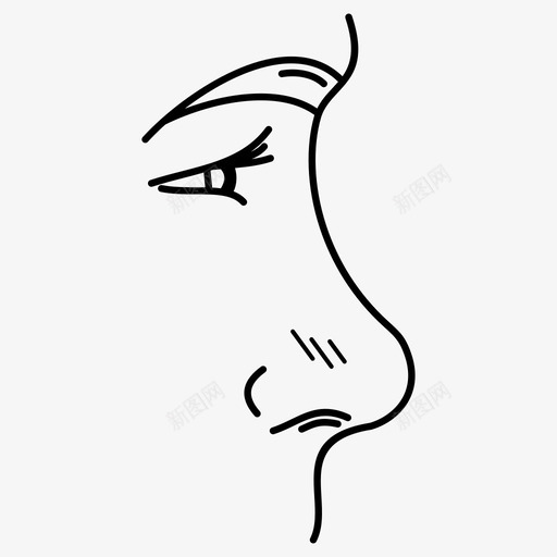 男性鼻子身体部位呼吸图标svg_新图网 https://ixintu.com 各种形式的男性鼻子 呼吸 嗅觉 男性鼻子 身体部位 面部
