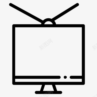 电视天线节目图标图标