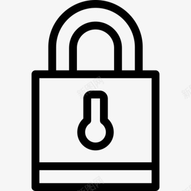 挂锁钥匙安全网页图标图标