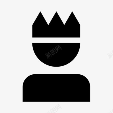 国王皇帝君主图标图标