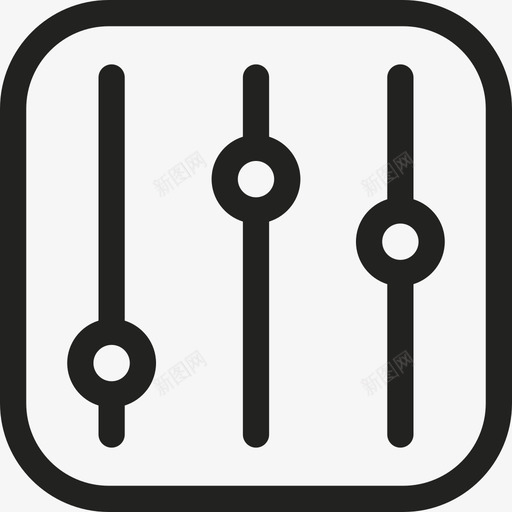 音乐均衡器接口图形版图标svg_新图网 https://ixintu.com 图形版 接口 音乐均衡器